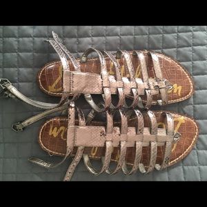 Sam Edelman Gladiator sandals 8.5 color is bronze